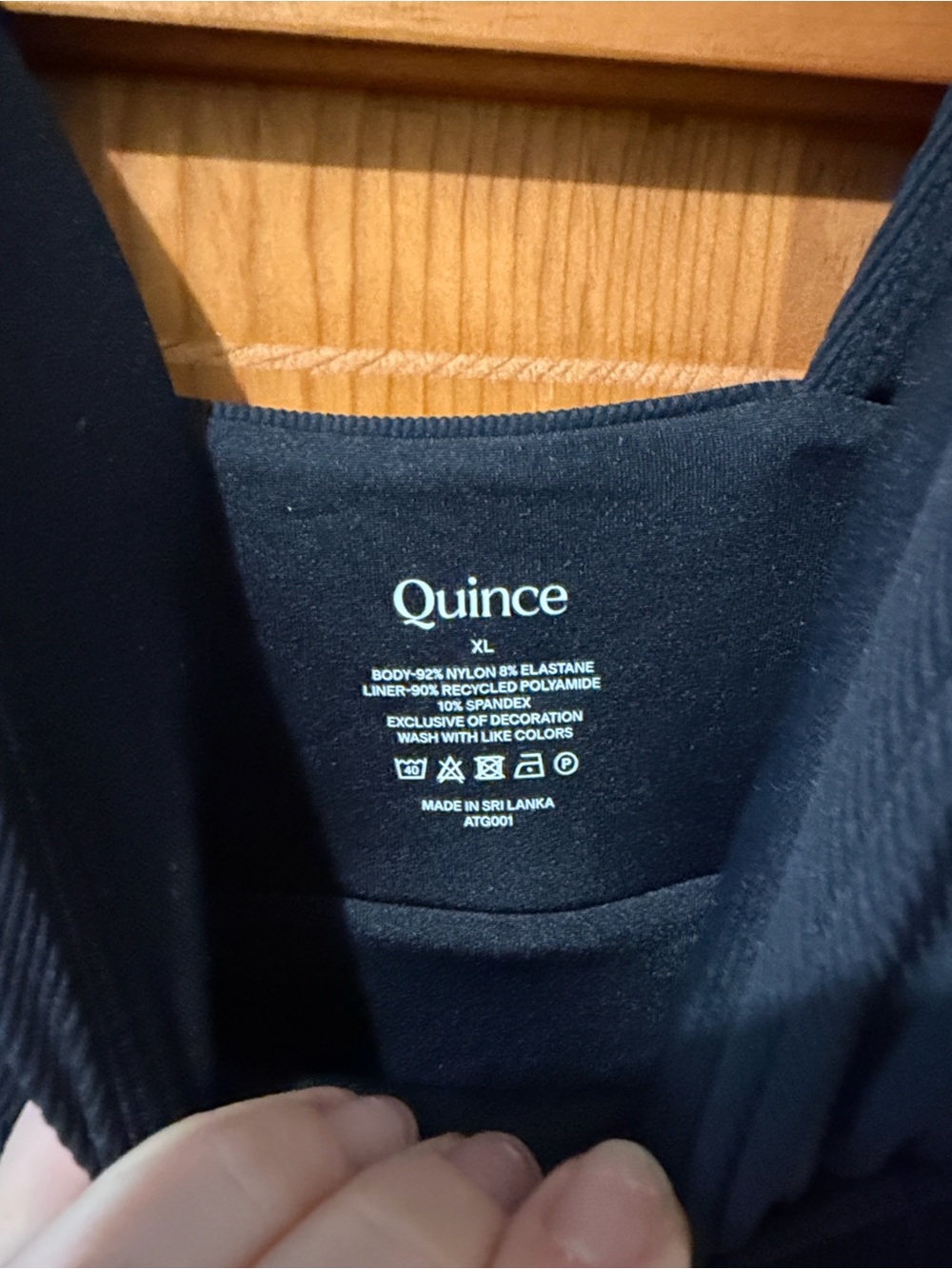 Quince Italian Plunge Ribbed One-Piece Swimsuit - Picture 3 of 3
